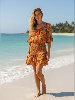 Aerie Boho Floral Mini Dress